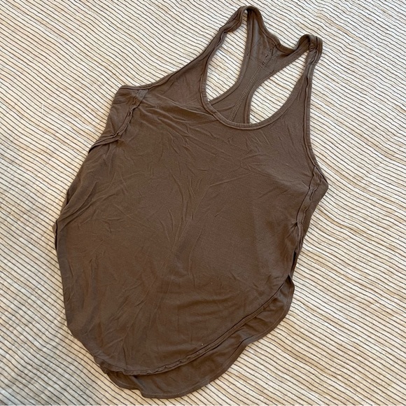 We The Free Tops - We the Free Brown Loose Racerback Tank xsmall